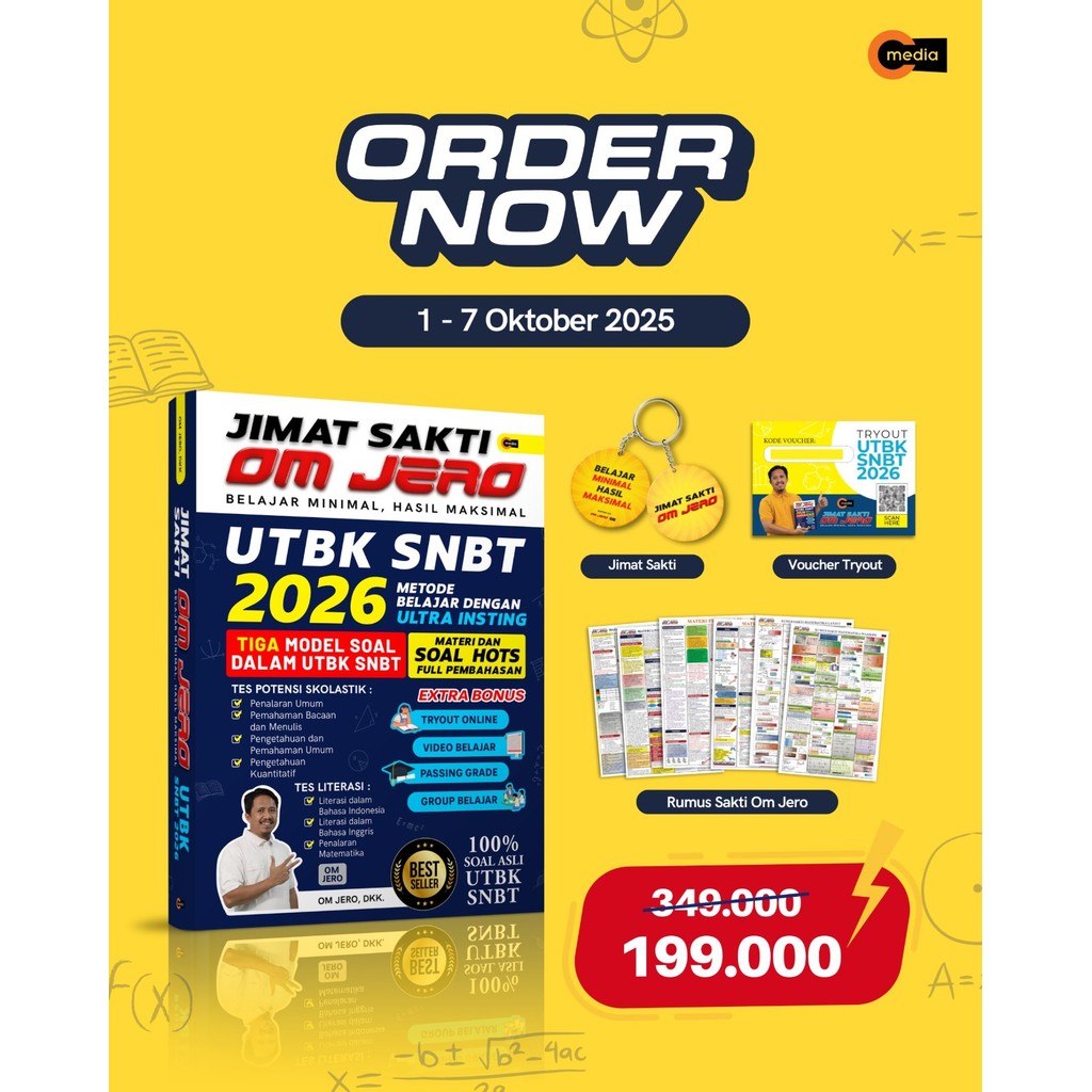 Magic Amulet Om Jero UTBK SNBT 2026 หนังสือคําถาม CMedia