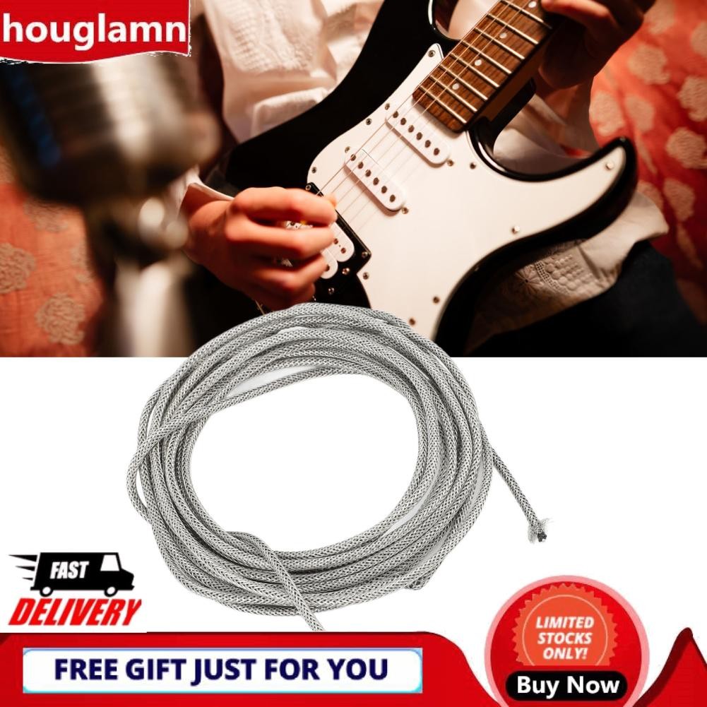 Houglamn ยาว 3.0 ม. 22 AWG Cover Wire Wire Copper Cable Cable Shielding สำหรับกีตาร์สำหรับกีต้าร์