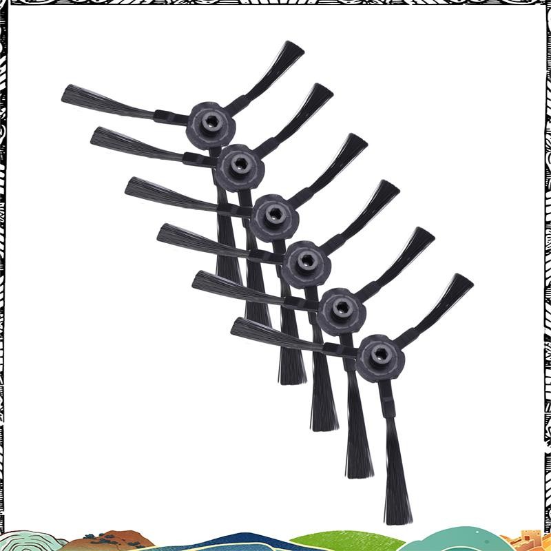 แปรงด้านข้าง (3 ขวา + 3 ซ้าย) สําหรับ Ilife A4 A6 A4S V3S V3L V3S Pro V5 V50 V5S V5S Pro X5 T4 X430 