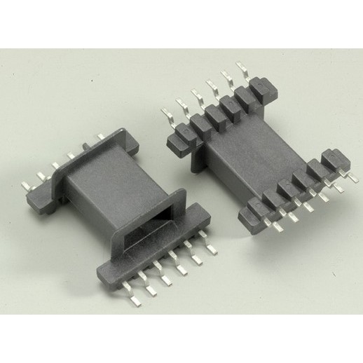 EFD20 แนวนอน 6 + 6 พินหม้อแปลงความถี่สูงแพทช์โครงกระดูก SMD วัสดุแกนแม่เหล็ก