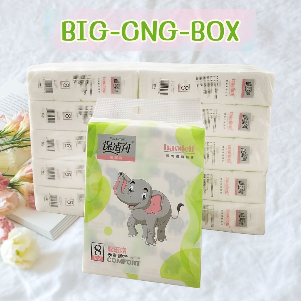 ยกลังทิชชู่ 🧻 กระดาษทิชชู่ 80 ห่อ 10 แพ็ค ใช้เช็ดหน้า กระดาษชำระ หนา 5 ชั้น ซึมซับน้ำได้ดี ของใช้ในบ