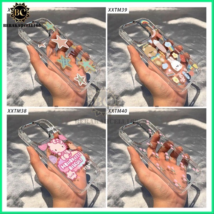 BCL168- เคสใส MILITARY DROP MOTIF สําหรับ TECNO CAMON 40 40 PRO POVA 7 POVA 6 SPARK GO 2 GO 1 SPARK 