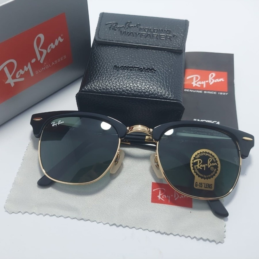 Clubmaster แว่นตา Rb2176 Black Gold Original Z6LW LKDR hhr999