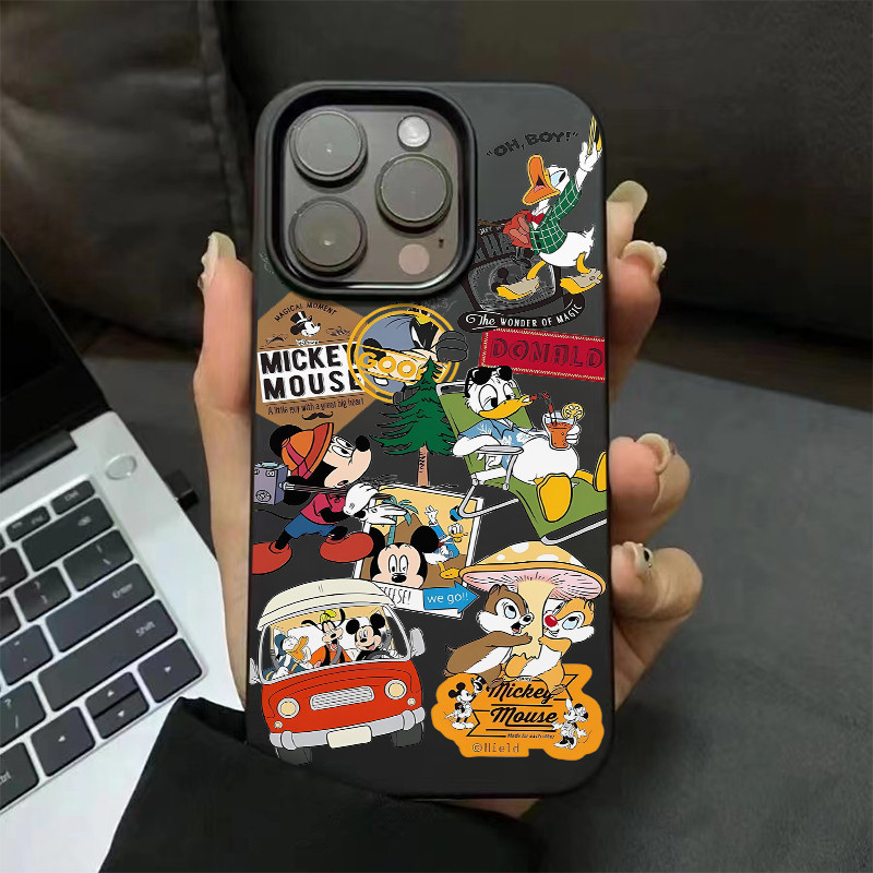 ❤️จัดส่งทันที❤️เคสไอโฟน11 12 13 14 15 16 17 Pro Max เคสโทรศัพท์กับชุดตัวละครการ์ตูนน่ารัก มิกกี้มาวส์&ดอนัลด์&สกว์&บนนี
