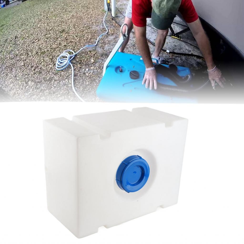 Lemendhk RV น้ําถือ 20 แกลลอน 23.6 X 17.7 11.8in 130 มม. Inlet Storage สําหรับ Trailer เรือยอชท์คอนเ