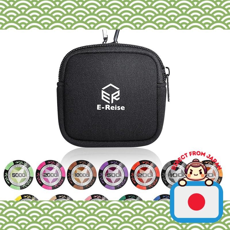 Golf marker 14 piece set with casino chip design and carabiner. Tournament prize gift from Japan.