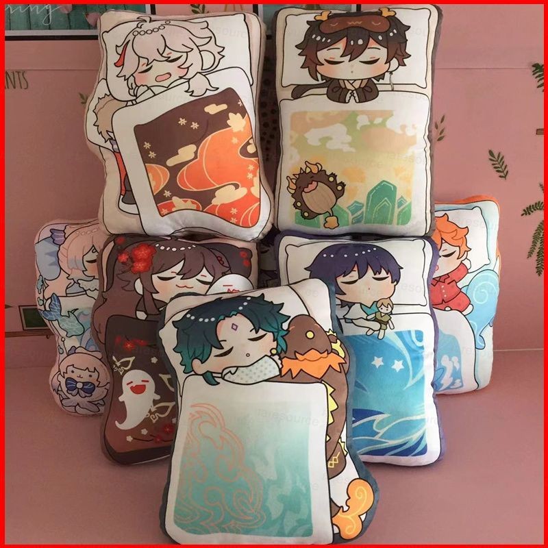 ตุ๊กตาและหมอนนอน Wanderer Nahida Ayaka Ayato สำหรับคนชอบ Genshin Impact ของขวัญที่เหมาะสำหรับเด็ก