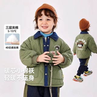 แจ็คเก็ตเด็กชายทำจากผ้าฝ้ายและยีนส์ สำหรับฤดูใบไม้ร่วงและฤดู…