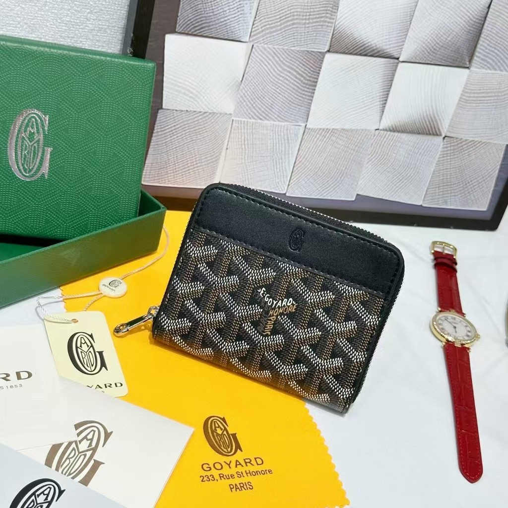 Goyard Goyard กระเป๋าสตางค์ฟันสุนัขซิปกระเป๋าสตางค์สั้น Multi-card Multi-function กระเป๋าสตางค์กระเป