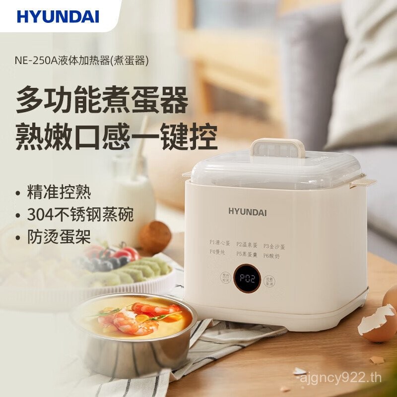 HYUNDAI เกาหลี HYUNDAI NE-250A Liquid Adder ในครัวเรือนอัตโนมัติ Multi-Function เครื่องต้มไข่ (XT) U