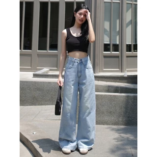 กางเกงยีนส์ขากระบอกใหญ่ รุ่น Winky Jeans