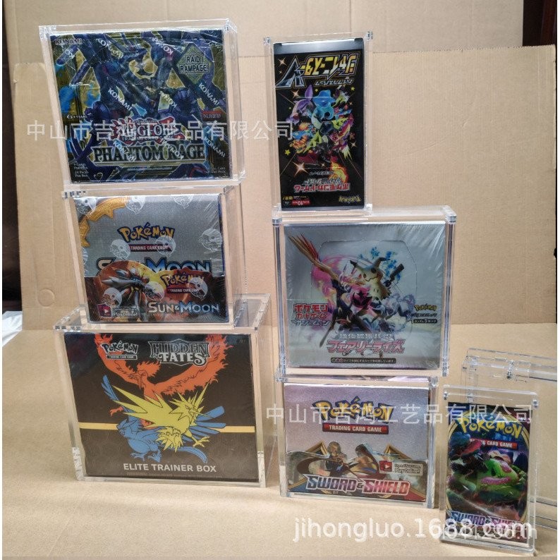 Pokémon Source Mouth Acrylic Elf Display Box ETB Production Mystery Box Card Transparent Box DLL3