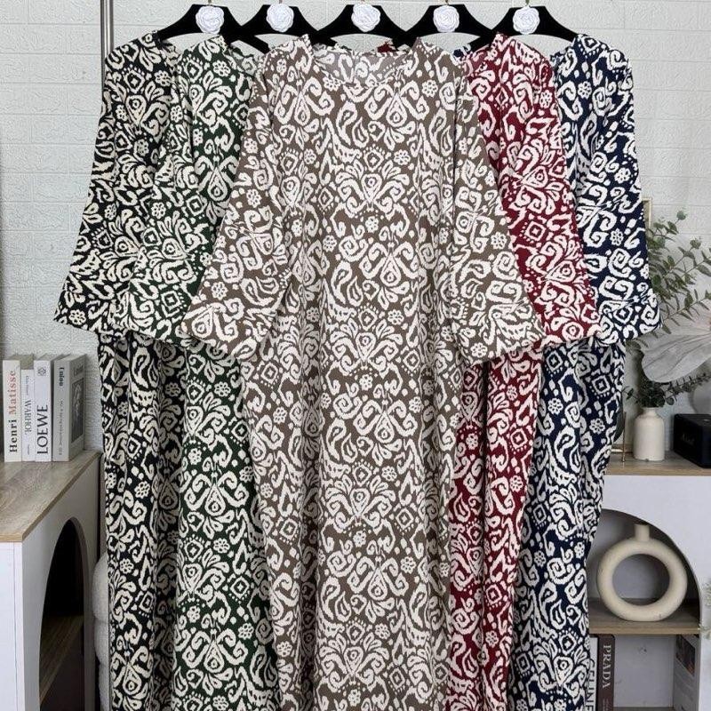 ใหม่ KAFTAN FASHA โดย LAQUE STORE KAFTAN CORAK VIRAL BAJU MOSCREPE ฟรีไซส์ FF BAJU ผู้หญิง