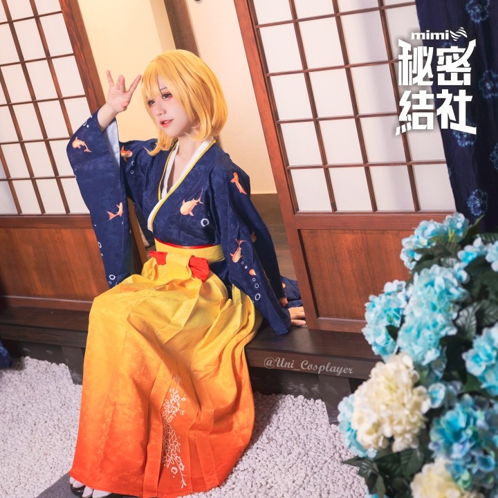คอสเพลย์กิโมโน Ame Amelia Watson จากHololive EN Group