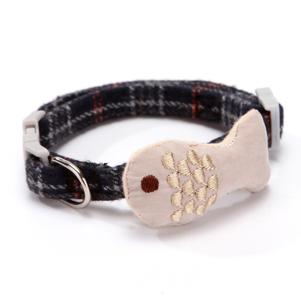 Yjh ปลอกคอแมวลากเชือก-สีส้ม GT 10ซม รอบคอ21-30ซม ✨june299.th✨