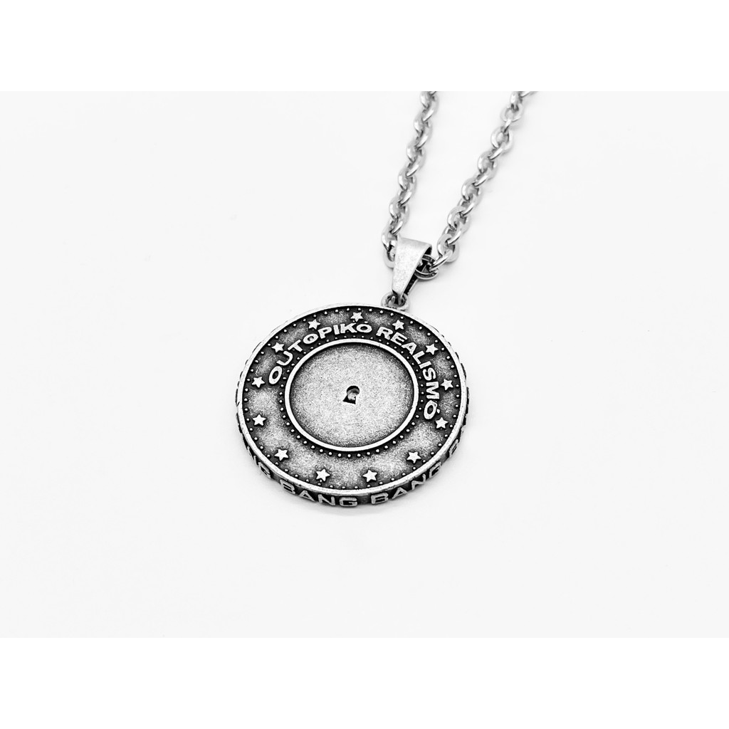 สร้อยคอลอยห่วงแบบเหรียญสไตล์ Retro Distressed จาก Local Kid Bad Boy