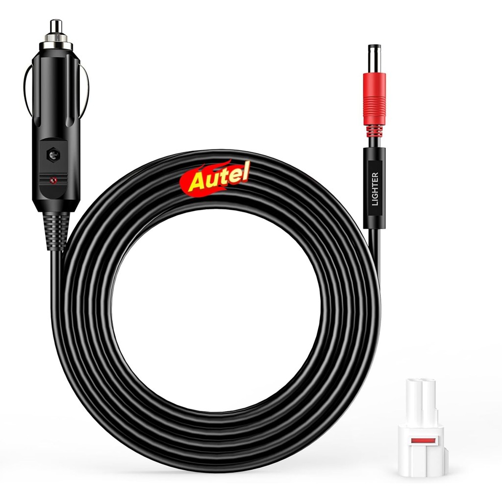 Autel Original 12V DC Car Charger สายแหล่งจ่ายไฟอัตโนมัติ, DC 5.5 มม.x 2.5 มม.รถไฟแช็กปลั๊กชายสายชาร
