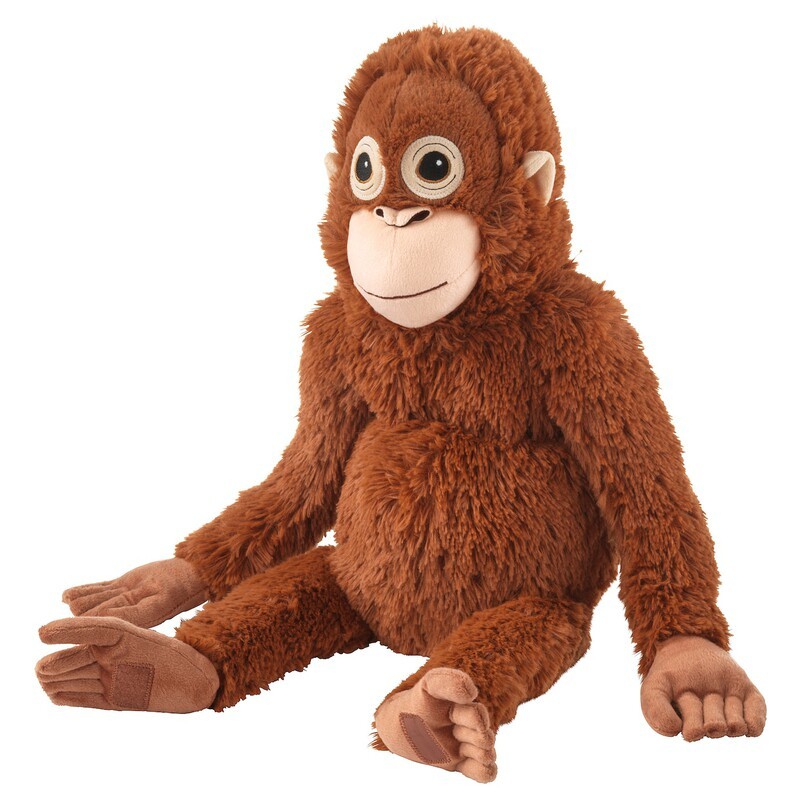 IKEA IKEA Ungus Coug ของเล่นตุ๊กตาลิงอุรังอุตังผ้านอนตุ๊กตาตุ๊กตาของขวัญ