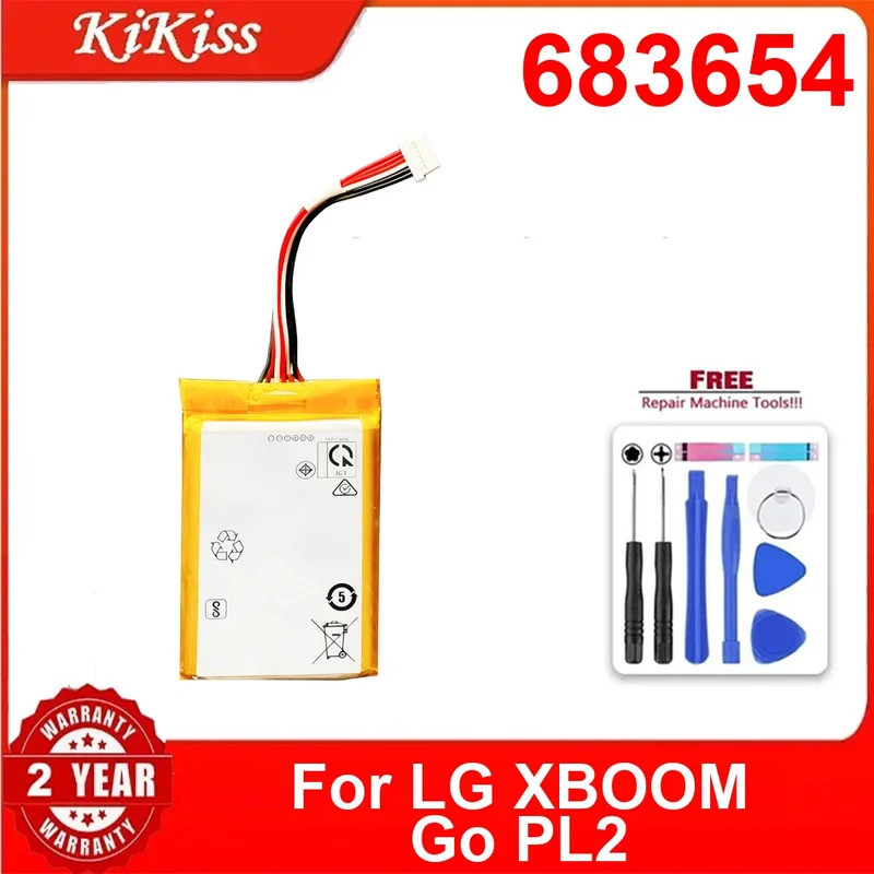 แบตเตอรี่ 683654 สําหรับ LG XBOOM Go PL2 แบตเตอรี่ประสิทธิภาพสูง