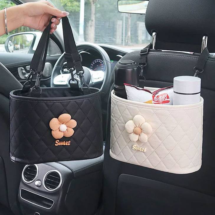 Car Seat Back Buggy Bag Cartoon Cute Storage Bag Car Multifunctional Hanging Bag Car Good Storage 1N
