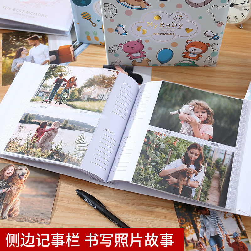 Eroro อัลบั้มรูป 6 นิ้ว แบบสอด 200 รูป ดีไซน์น่ารัก สมุดอัลบั้มภาพ พร้อมช่องจดบันทึก