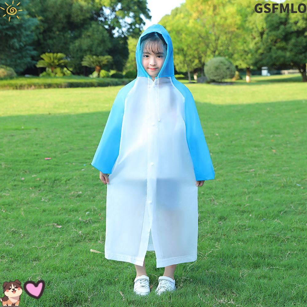 GSFMLO เสื้อกันฝนเด็ก, อีวา เต็มร่างกายหนาฝนเสื้อ,สร้างสรรค์ทนทานสะดวกกันน้ําเสื้อกันฝนชิ้นเดียวกลางแจ้ง