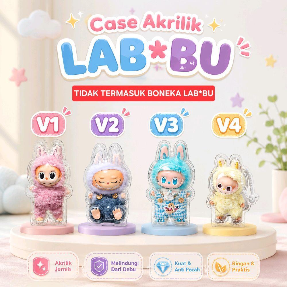 GANTUNGAN ST8331 อะคริลิค LAB*BU ONLY CASE อะคริลิคแขวนกระเป๋า LAB*BU ตุ๊กตา V1 V2 V3 V4 LAB*BU V3 H
