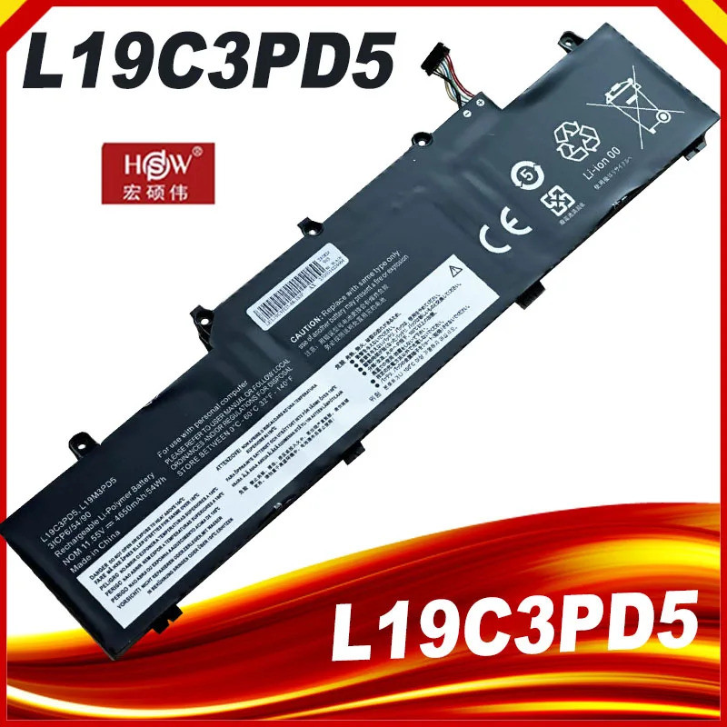 L19D3PD5 แบตเตอรี่สําหรับ Lenovo ThinkPad E14 E15 GEN2 3 TP00117A L19C3PD5 L19L3PD5 L19M3PD5 L20C3PD
