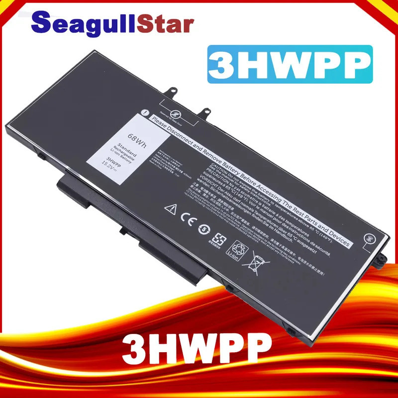 3HWPP แบตเตอรี่แล็ปท็อปสําหรับ Dell Latitude 5401 5501 5410 5411 55510 5511,สําหรับ Dell Precision 3