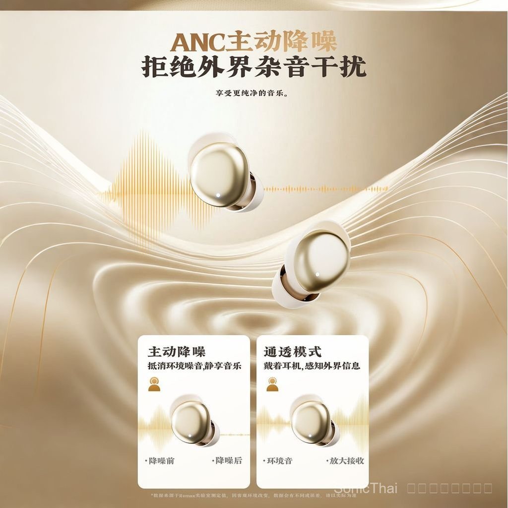 TEST-ANC Active Noise Cancellation True Wireless Headphones Small In-Ear Non-Induction Wear Sleep หู