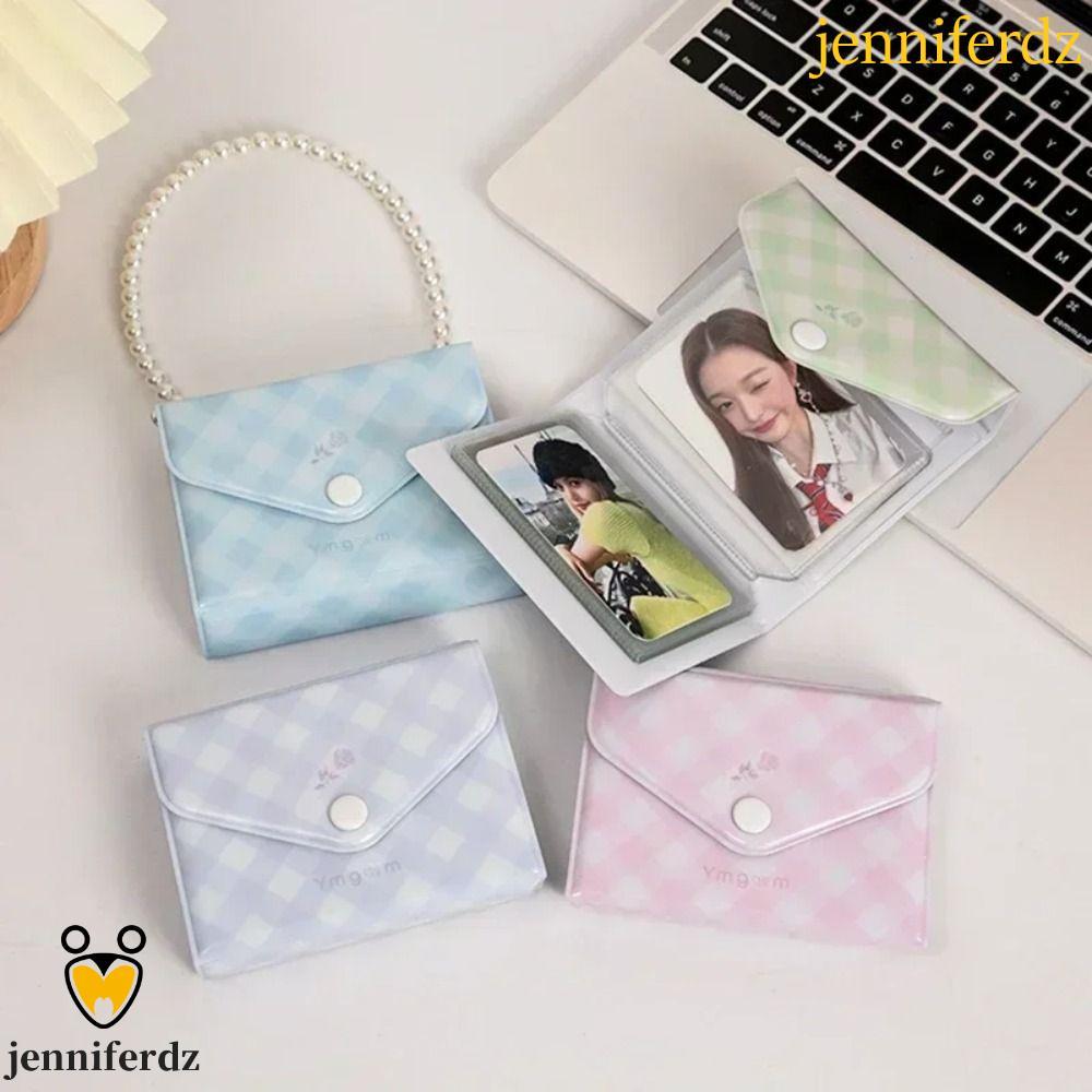 JENNIFERDZ การ์ดไอดอลรวบรวมหนังสือ, KeyChain กระเป๋าถือรูป Photocard Binder, Idol Picture Storage Ca