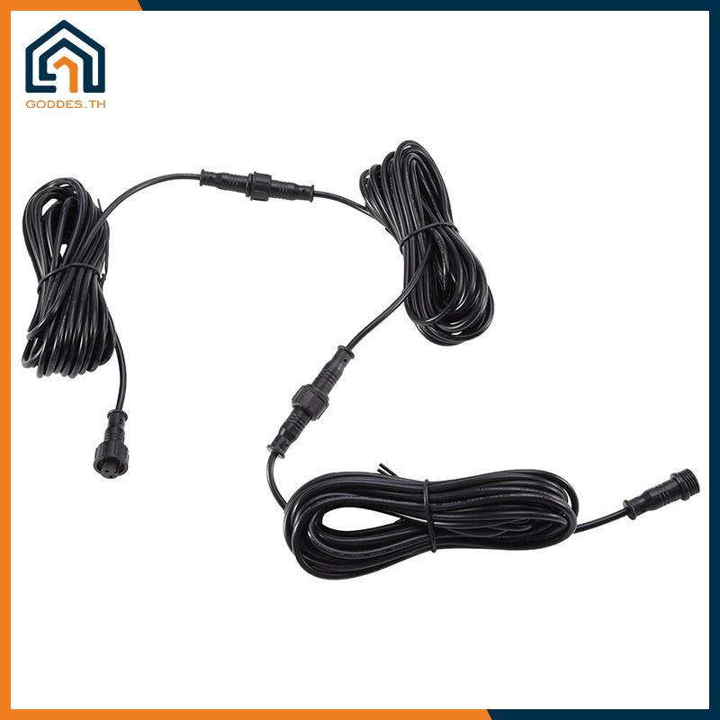 Goddes Solar Panel Extension Cable 5M กันน้ําทนทาน Weatherproof สําหรับ Bayard Solar Panels & Outdoor String Lighting TH