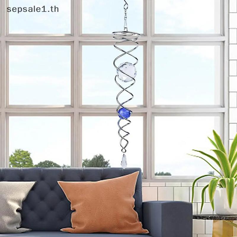 # SALE # Sun Catcher Wind Spinner ตกแต่งเกลียวเกลียว Wind Spinner Gazing Ball เกลียวหาง Wind Spinner Stabilizer แขวนคริสตัล .