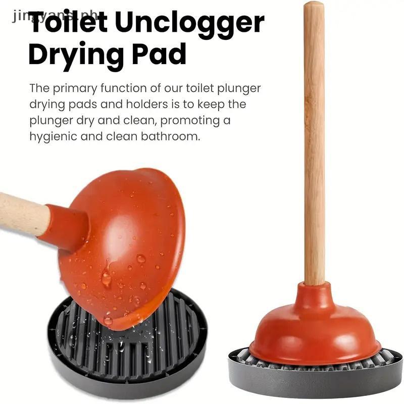 Jingyans ห้องน้ํา Plunger ผู้ถือ Generic Plunger ถาด Plunger ผู้ถือจับหยดทําความสะอาดง่าย Plunger Dr