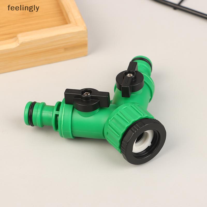 [S&H] 2-Way Garden Tap Water Splitter 3/4" Female Thread Garden Hose Y Type Watering Adjustable Switch Water Controller Valve {TH}