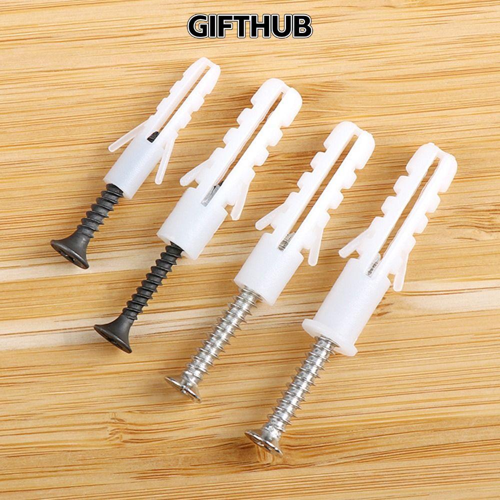 GIFTHUB 10 ชุด/แพ็คขยายเล็บ Bolt ชุดสําหรับไนลอนพลาสติกยิปซั่มบอร์ดปลั๊กติดผนังบ้านเจาะตัวเองแขน Dry