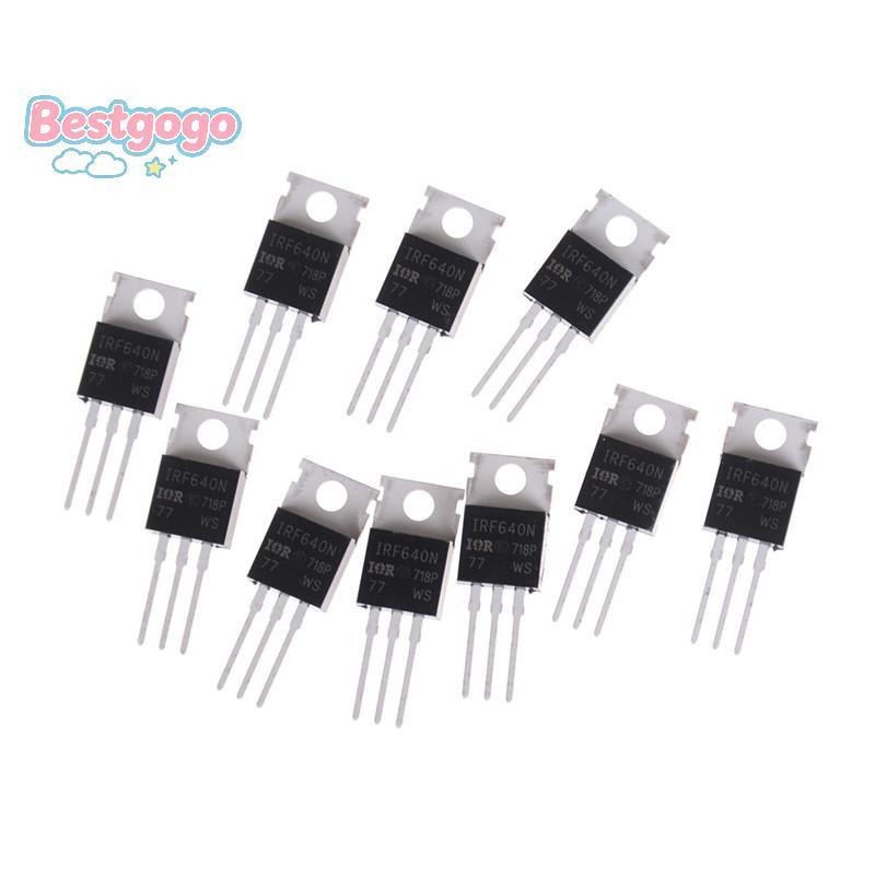[Bestgogo-t] 10 ชิ้นใหม่ IRF640 IRF640N Power mosfet 18A 200V TO-220