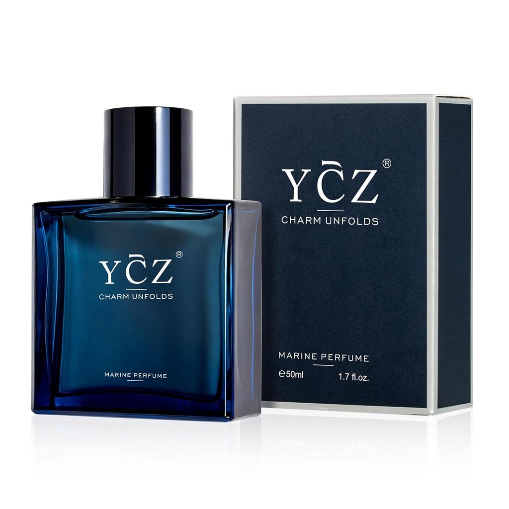 Ycz Charm Unfolds Marine Perfume สําหรับผู้ชาย 1.7 ออนซ์ Long Lasting Eau De Parfum Cologne For Men,