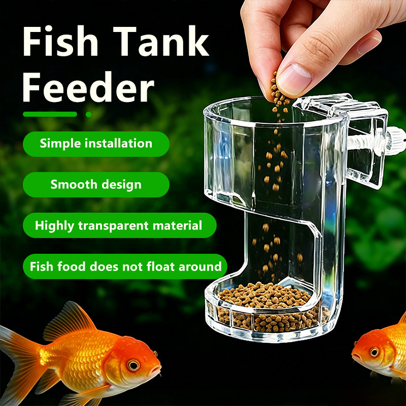 Fish Feeder Aquarium Feeders Aquarium Tank Aquarium accessorori akuarium ikan Fish Tank FoodDispense