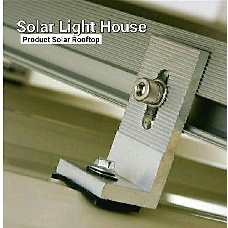ขายึดราง SOLAR CELL  L -feet ยาว 160 mm สำหรับหลังคาเมทัลชีท