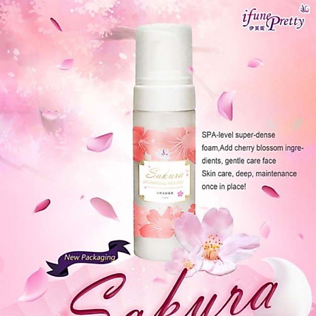 Ifune Sakura mousse  โฟมสปา โฟมทำความสะอาดขนตา