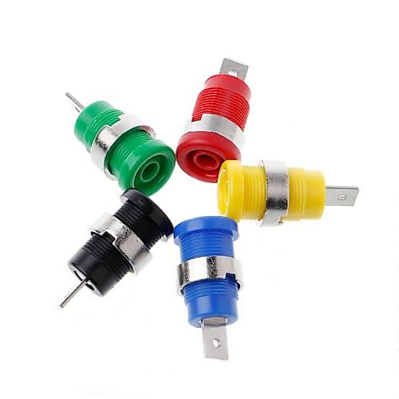 ราคาต่อ 1ตัว 👉👉 Banana Jack, Plug Female 4MM. บานานาแจ็ค 4 มิล ปลั้กตัวเมียแบบมีฉนวน