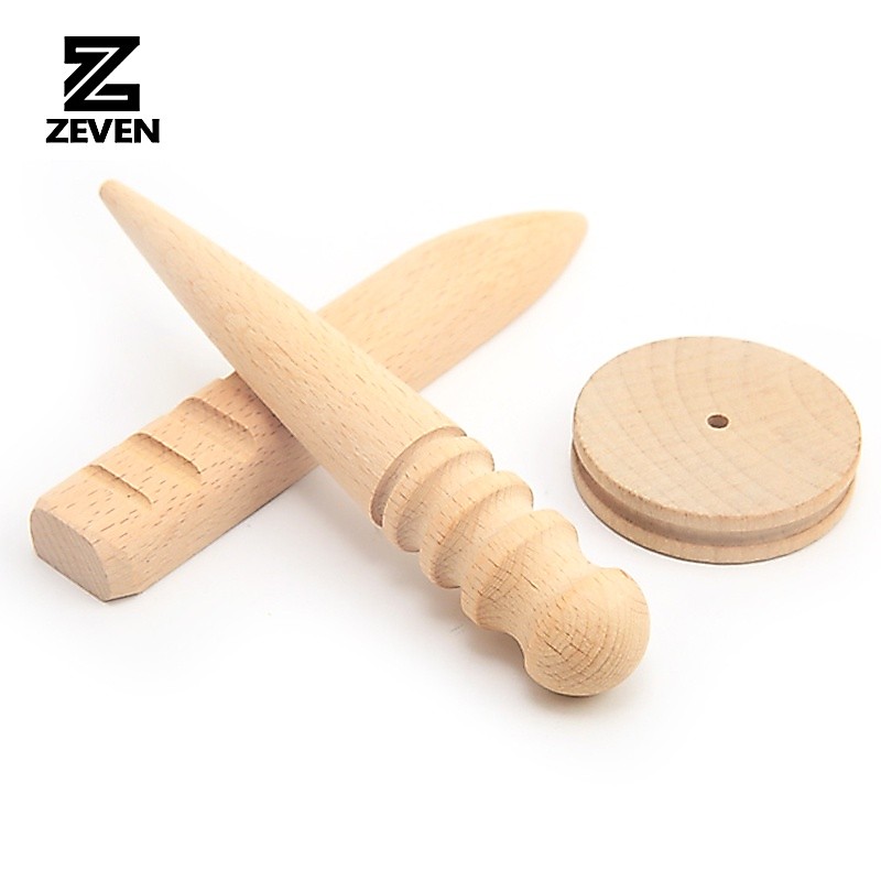 เครื่องมือหนัง DIY Wood Edge craft Buffing Polish Round Handmade แกะสลักลายนูนหนังหัตถกรรมเครื่องมือ