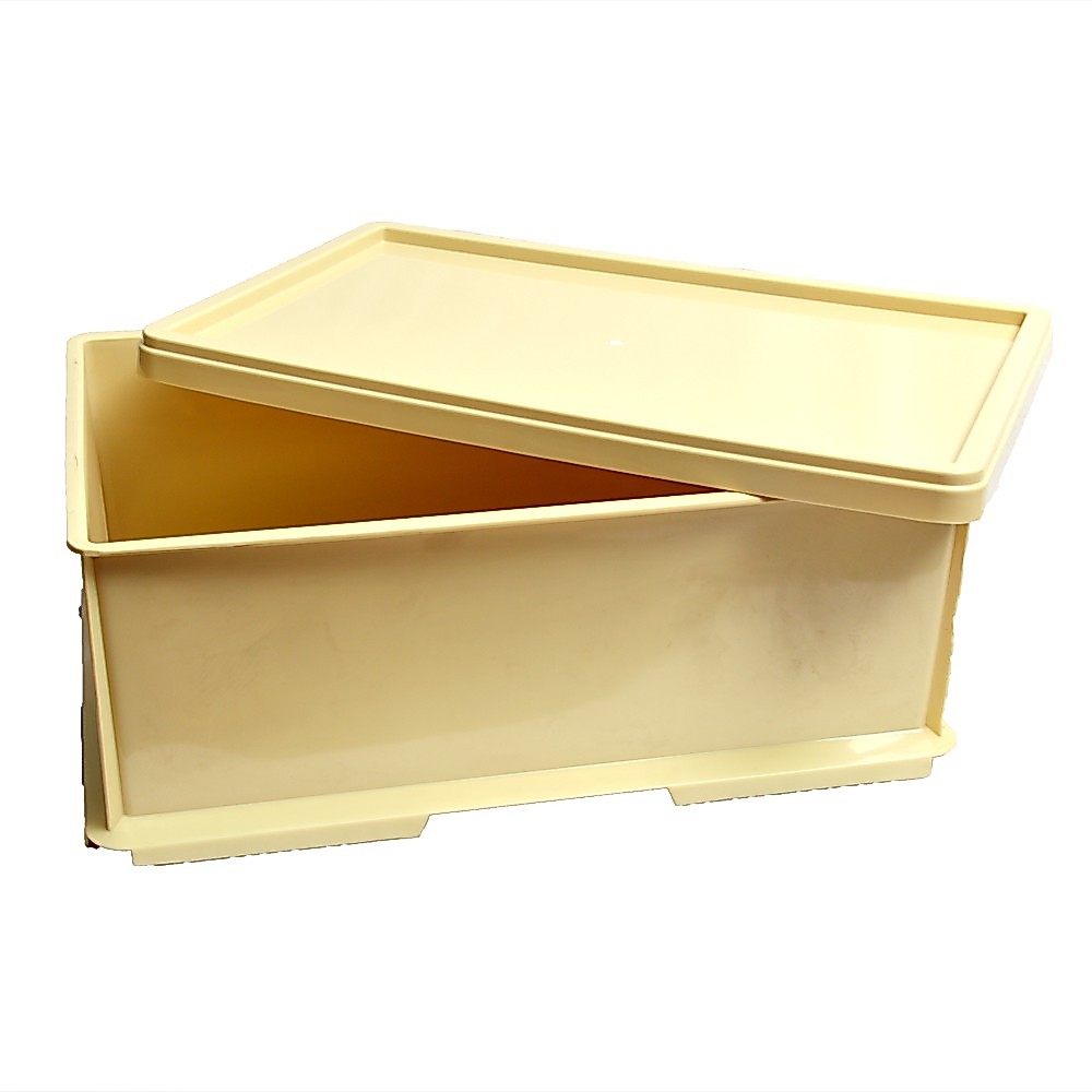 REANGWA STANDARD ลังเบเกอรี่ใหญ่ 33 ลิตร กล่องใส่ขนมปัง ถาดโดนัท - RW 8270 สีครีม (เฉพาะลัง)