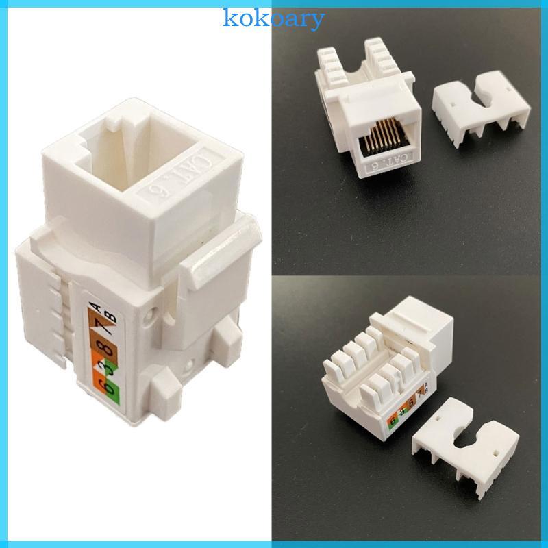 KOK Ethernet Wall Plate Keystone Jack Wall Plate RJ45 Keystone Coupler ใส่หญิง Cat6 Keystone แจ็ค