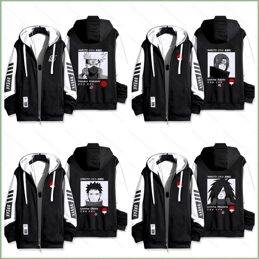 DC2 NARUTO Hatake Kakashi อะนิเมะซิป Hoodie coat jacket Unisex Top