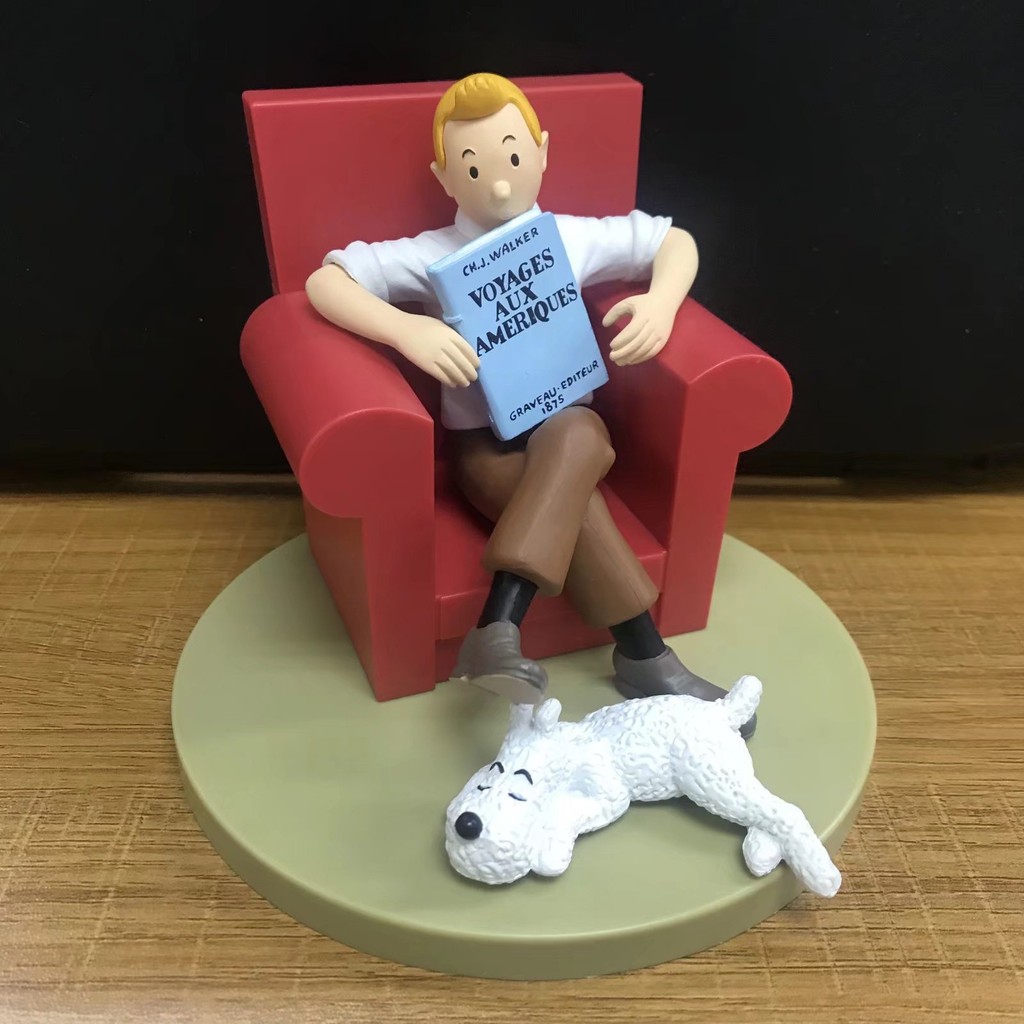 Tintin Adventure Series ฟิกเกอร์เซ็ต Tintin, สุนัขหิมะ, และ Milu