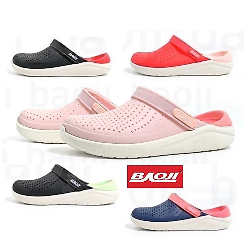 รองเท้าสวมหัวโต หนานุ่มสบายเท้า ทนทานไม่ลื่น BAOJI เบาจิ BO37-808 BO37-809 Size 37-41