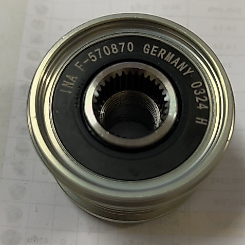 มู่เล่ไดชาร์ท แบบฟรีล็อค ยี่ห้อ HI-BRID  MAZDA2'15 1.5ดีเซล,CX-3'15 1.5ดีเซล,CX-5'13 2.2XDL ดีเซล 535024710 (MA30-5302)