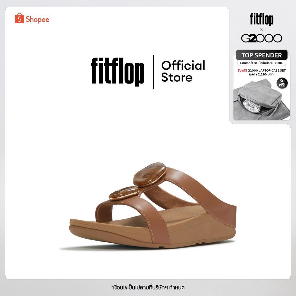FITFLOP FINO MARBLED-STONE B-STRAP รองเท้าแตะแบบรัดส้นผู้หญิง รุ่น A2J-A99 สี PARIS BEIGE